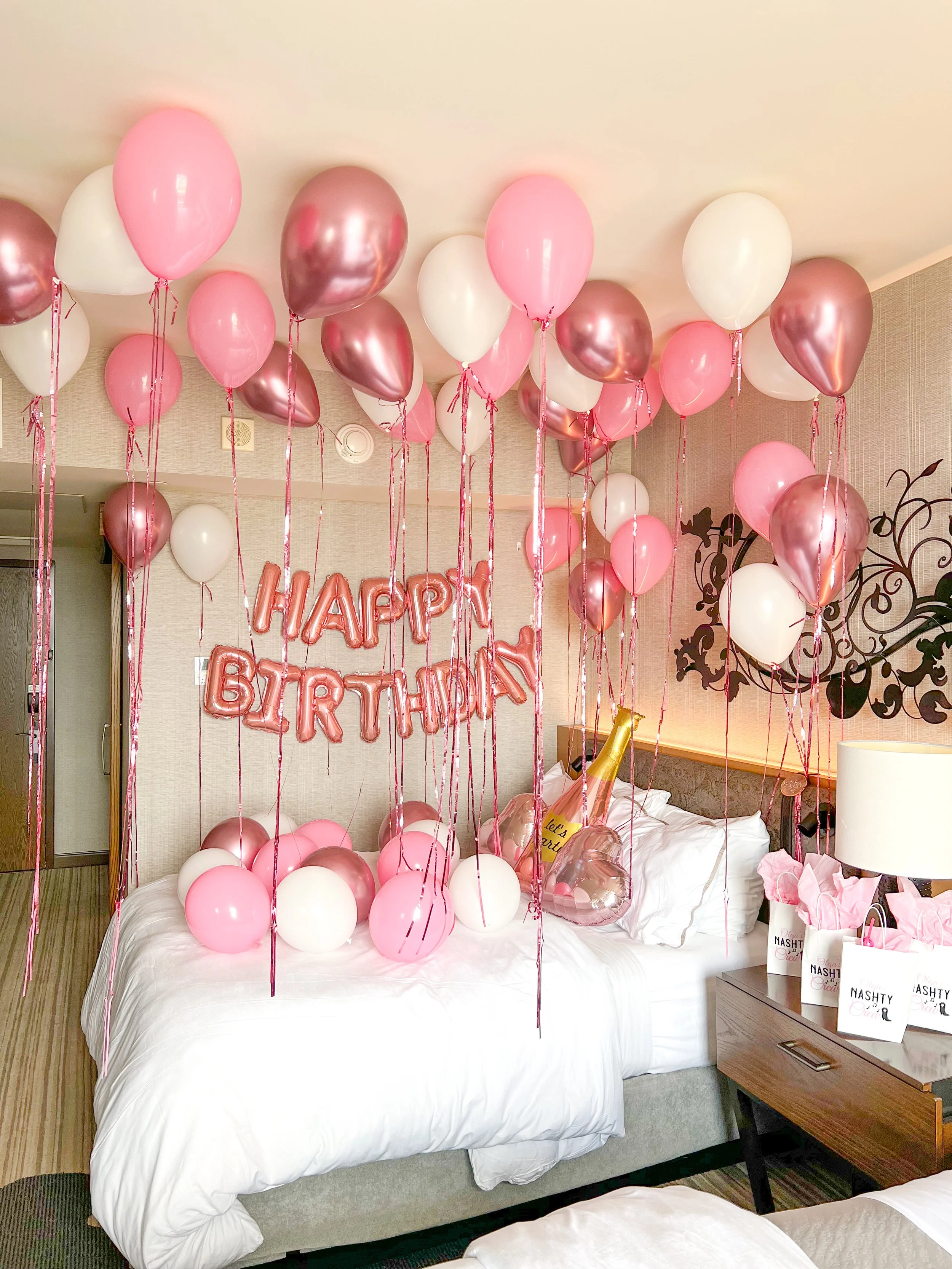 pink hotel birthday surprise 