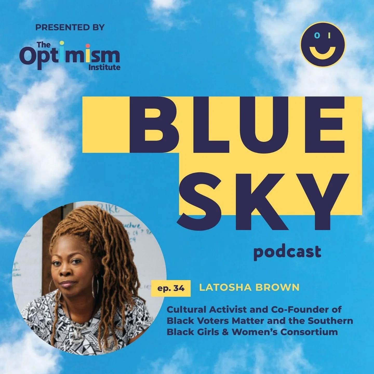 Regardless of the weather where you are, you can find blue skies above! 🟦☀️

Check out this week&rsquo;s special encore presentation of the Blue Sky Podcast with the remarkable LaTosha Brown.

🔗 in bio! 

#optimism #blueskypodcast #community #inspi