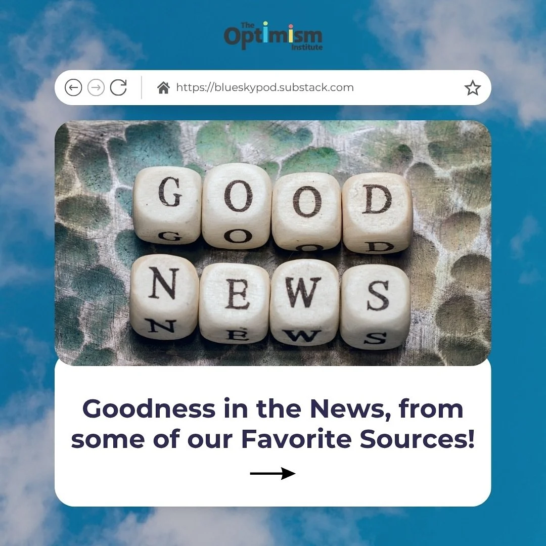 A little good news goes a long way.✨

We&rsquo;re excited to share this week&rsquo;s Good News Breakdown &mdash; a quick, uplifting look at what&rsquo;s making us smile and feel hopeful.

And it doesn&rsquo;t stop here. Every week we share more inspi