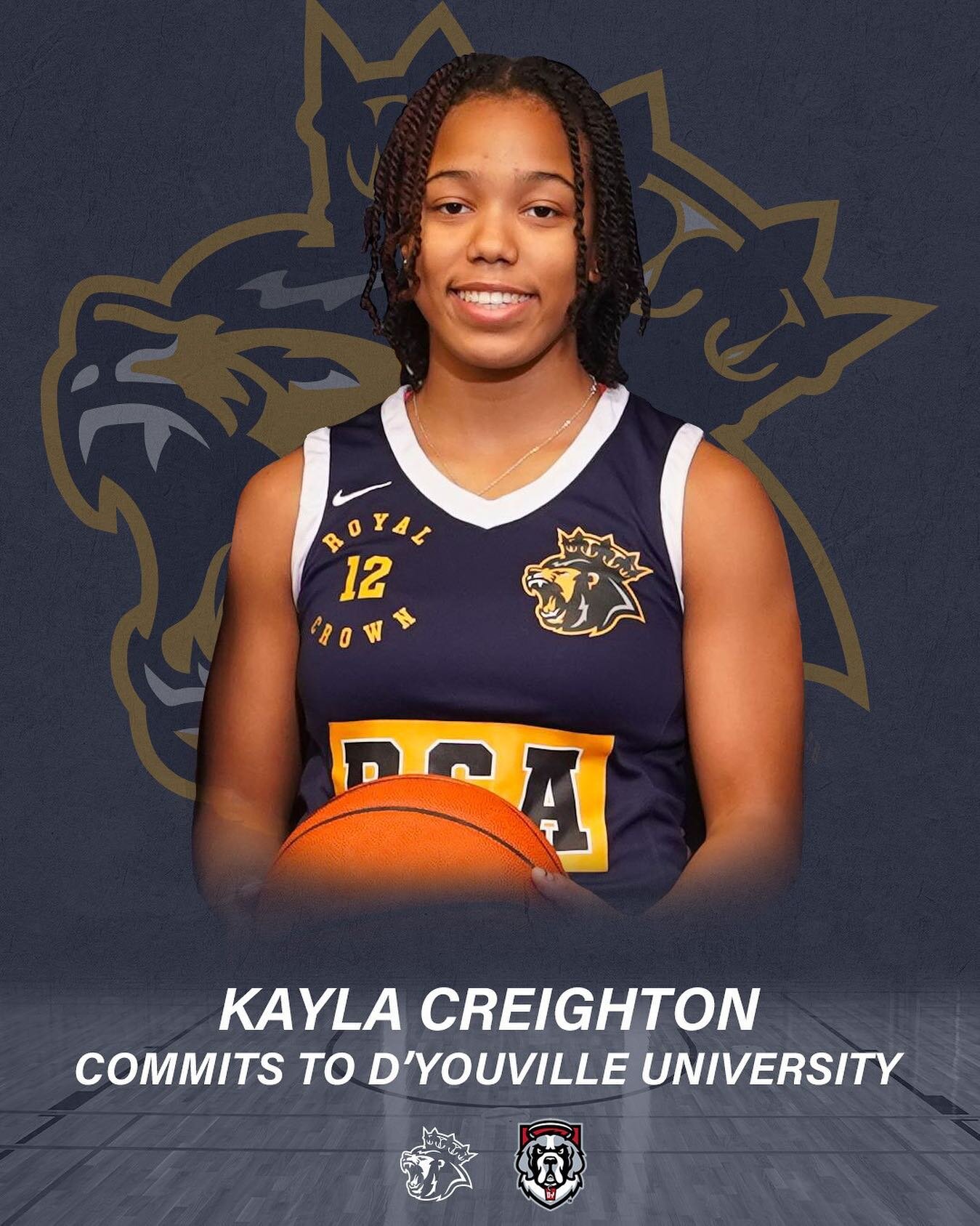 COMMITTED! @kcreight.bball commits to @dyouville_u Buffalo, NY

#defendthecrown