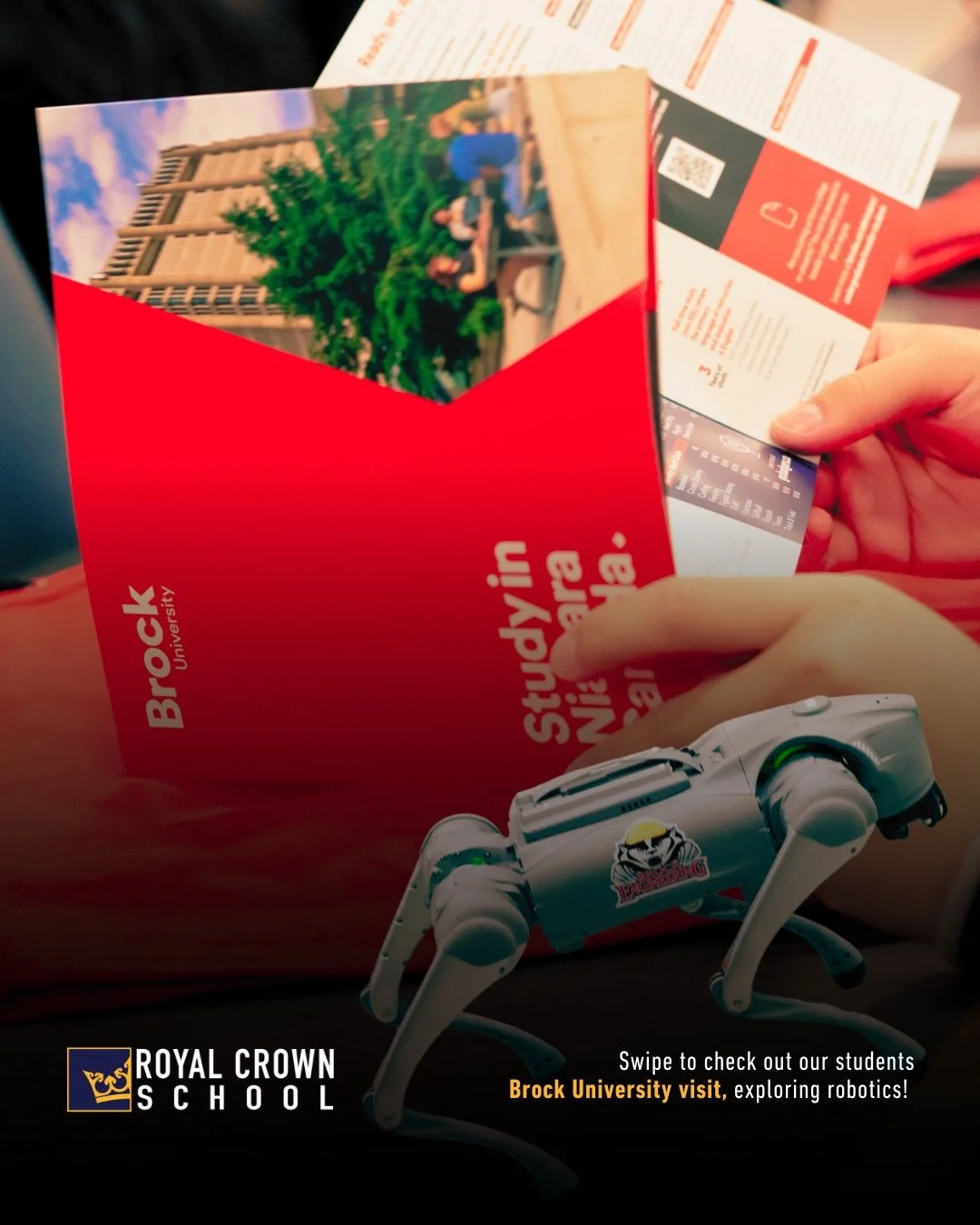 A day filled with discovery, innovation, and inspiration. 👑
 Our students had the opportunity to dive into robotics and technology at Brock University. Swipe through to check out highlights!   #FutureReady #RealWorldSkills #RCSExperience #StudentSuc