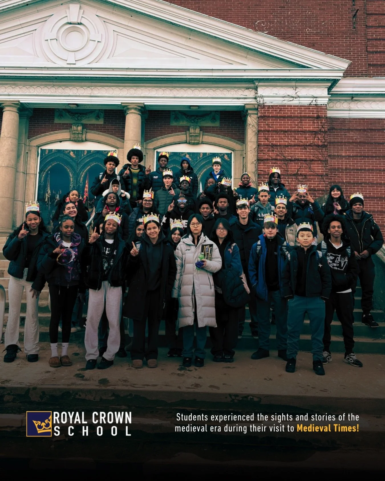 Our students explored the world of medieval history through an immersive experience at Medieval Times. 👑🎠

#RoyalCrownSchool #StudentLife #LearningBeyondTheClassroom #SchoolTrip