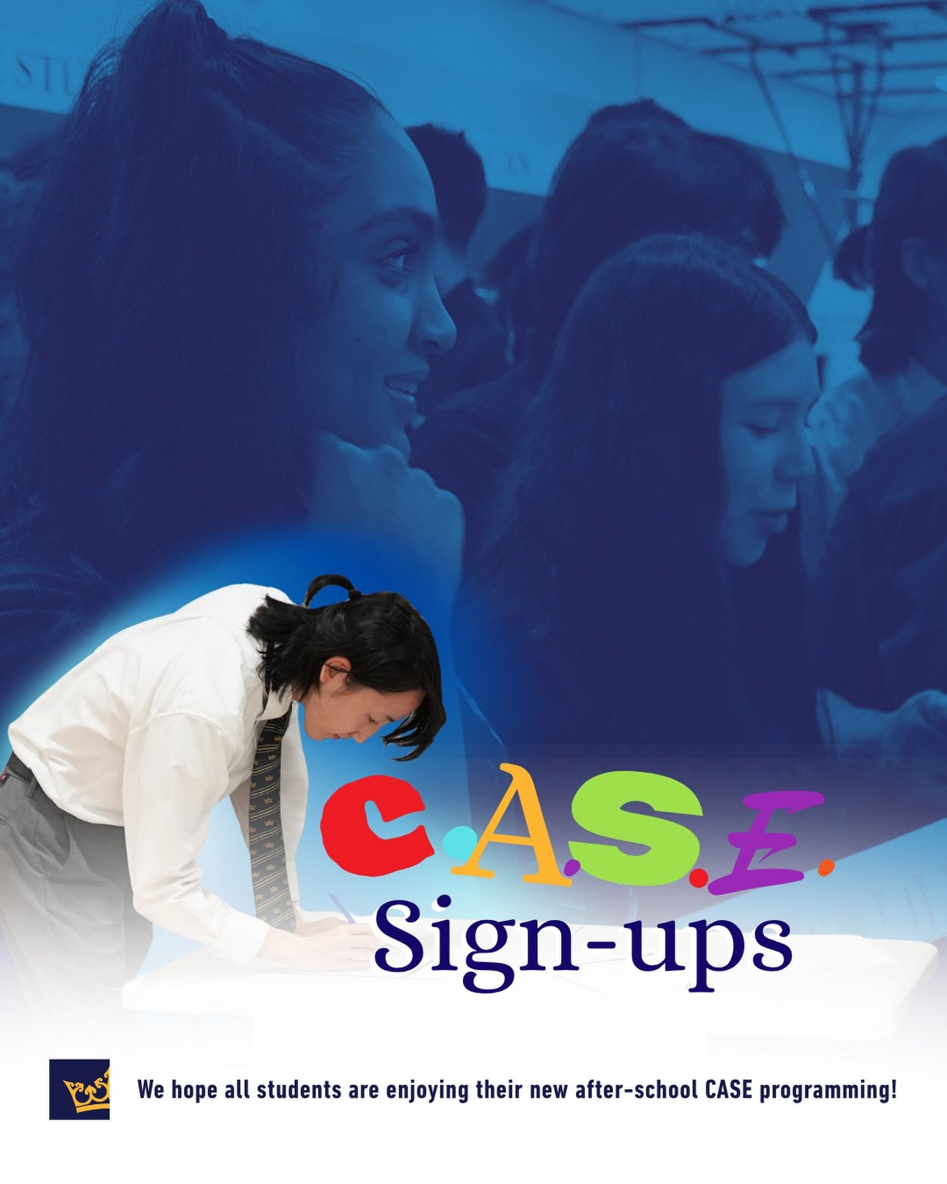 We hope all students are enjoying their new after-school CASE programming and taking full advantage of the opportunities it offers. From creativity and activity to social connection and enrichment, these sessions are designed to help students explore