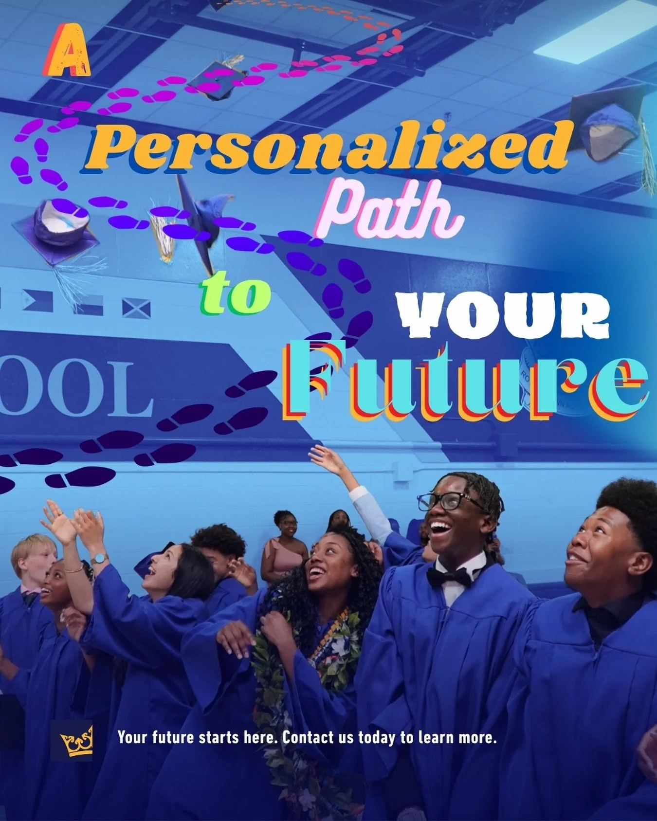At Royal Crown School, we believe every student is unique, with their own goals, aspirations, and dreams. Our mission is to provide the guidance, opportunities, and support that allow each student to grow, thrive, and reach their full potential.
