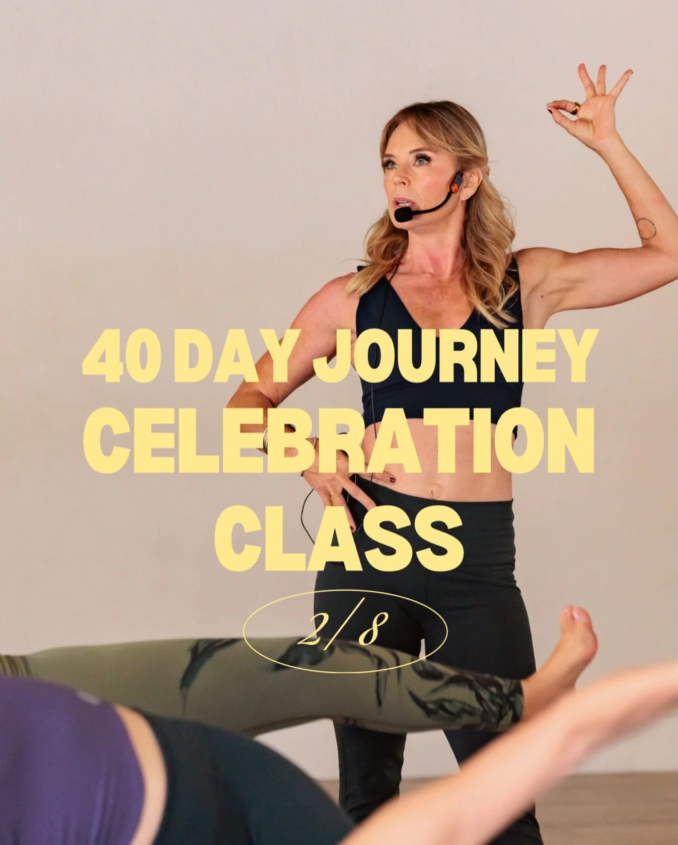 We will see all you ⭐️ 40 Day Journey STARS ⭐️ tomorrow morning (Sunday, 2/8) at 9:30am for our celebration class with Jen! 

Reminder: arrive early, hydrate up, and be ready to celebrate! 

We can&rsquo;t wait to see you 🫶🏼