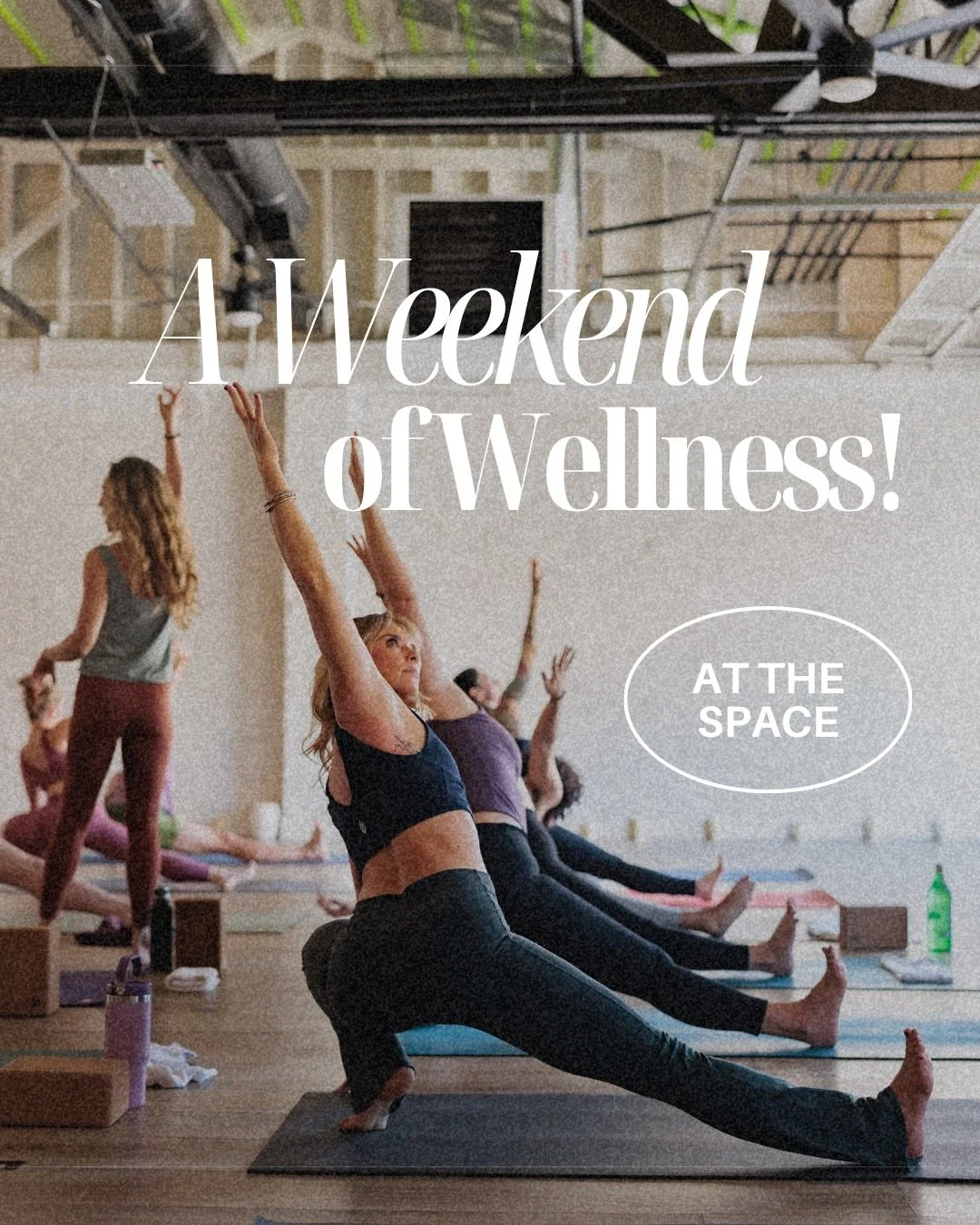 A WEEKEND OF WELLNESS at The Space ✨☀️🧘🏼&zwj;♀️

We&rsquo;ve got something for everyone this weekend&mdash;whether you&rsquo;re looking to slow down, connect, or turn up the energy a bit:

&bull; Foundation with Brandi (Sat 11&ndash;12:15)
A gently