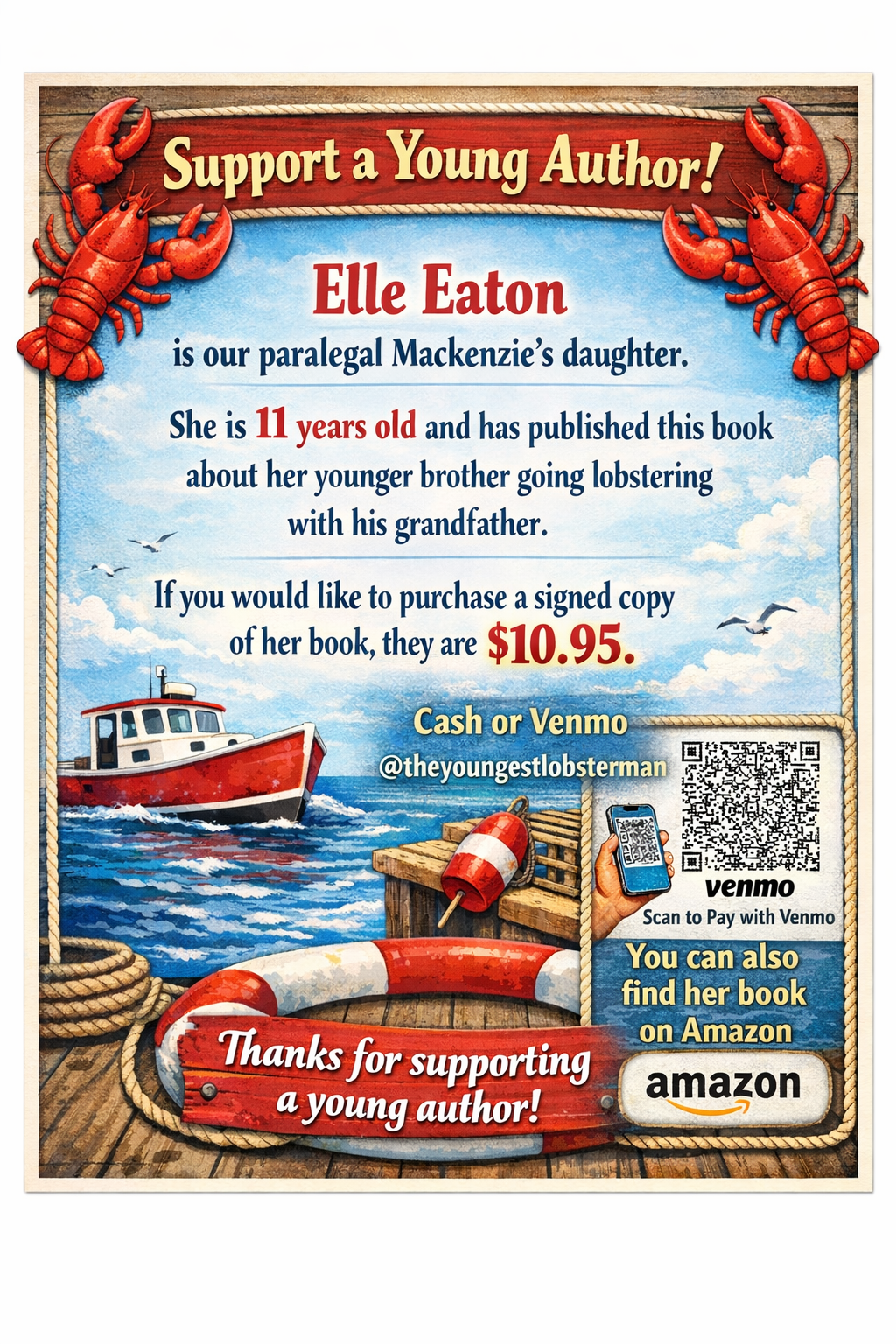 The Youngest Lobsterman by Elle Eaton