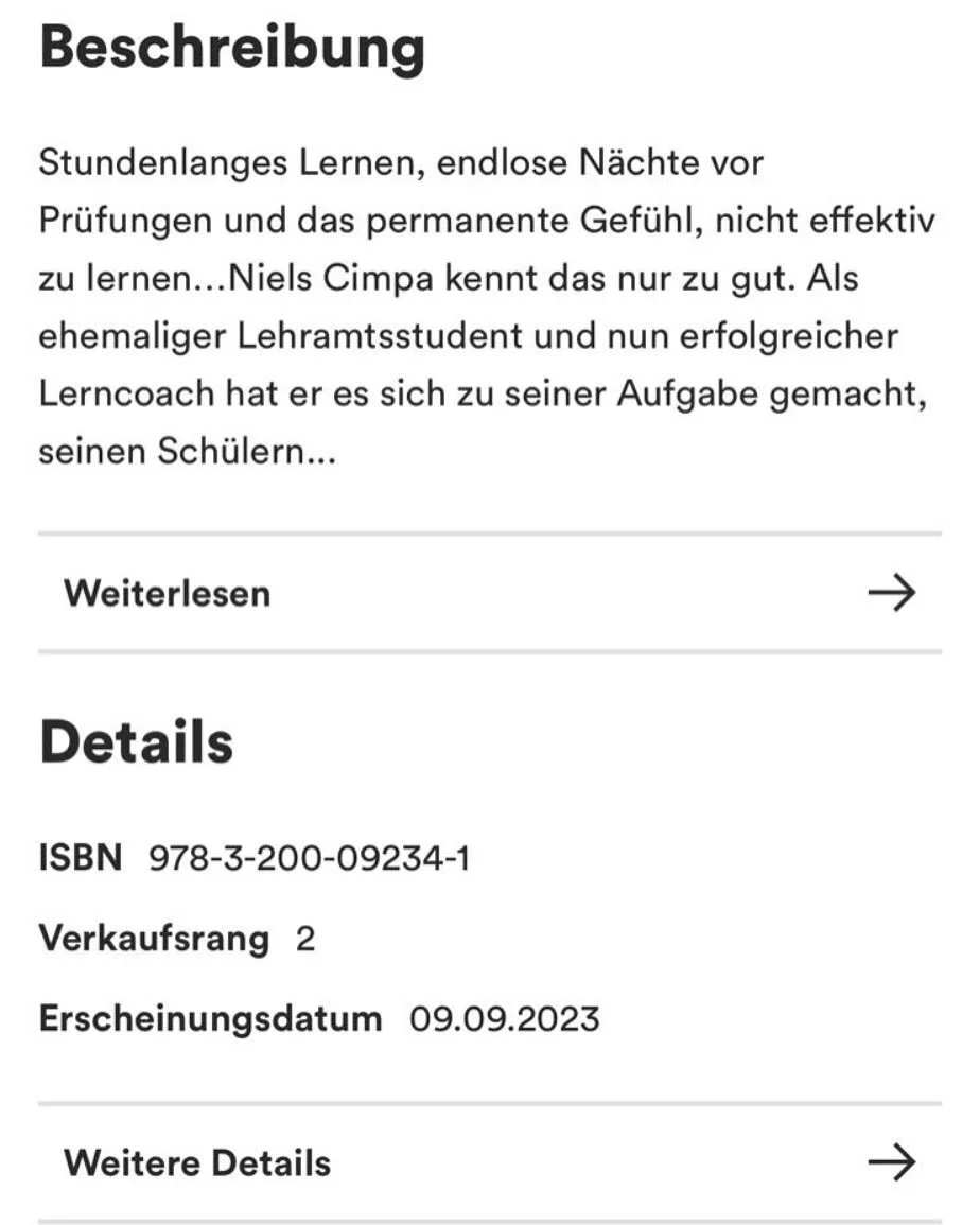 Thalia Ranking Platz 2, &bdquo;Erfolgreich lernen mit ChatGPT&ldquo; von @niels.cimpa