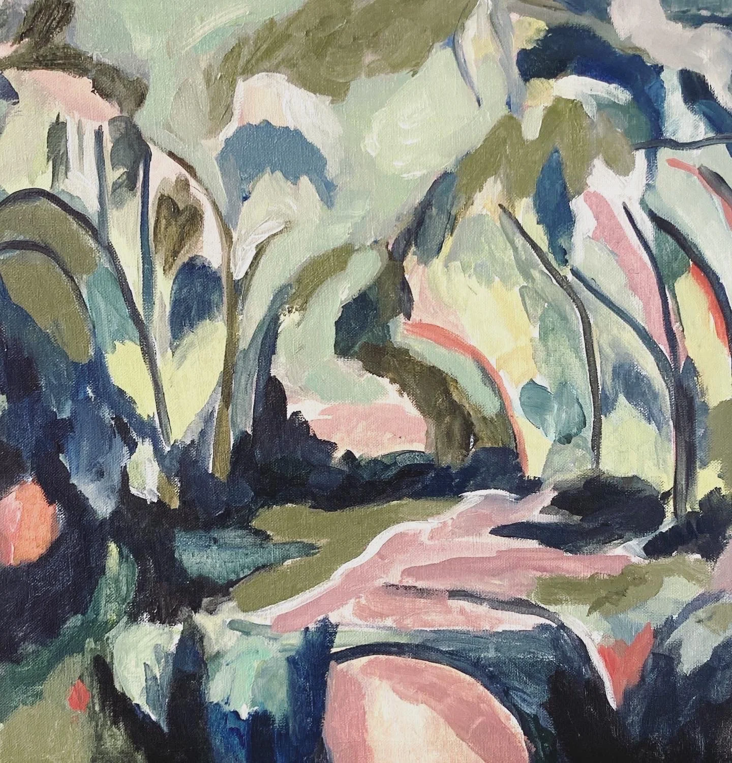 A Woodland Walk Oil Painting