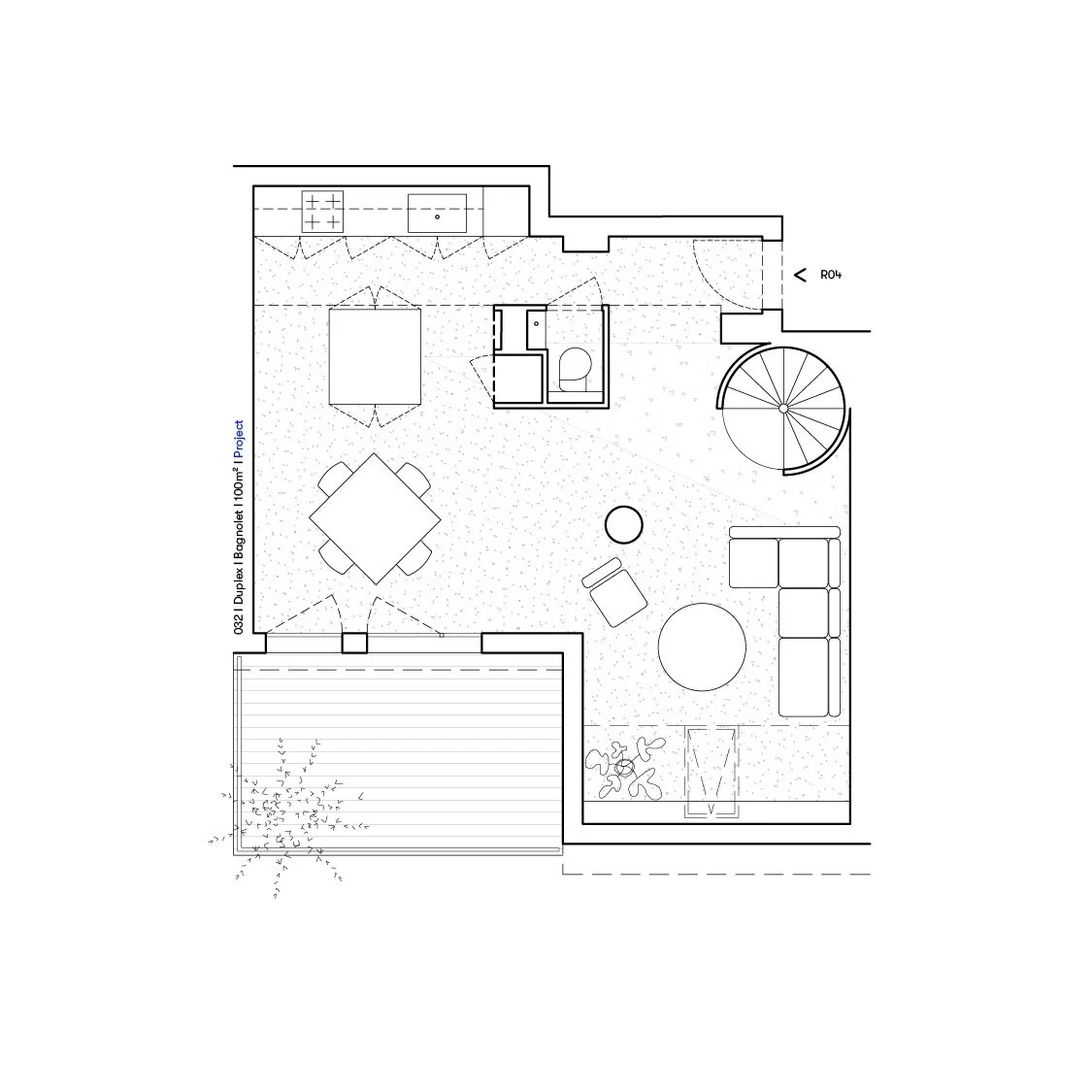 032 | Bagnolet | Duplex | Plan | 100m2