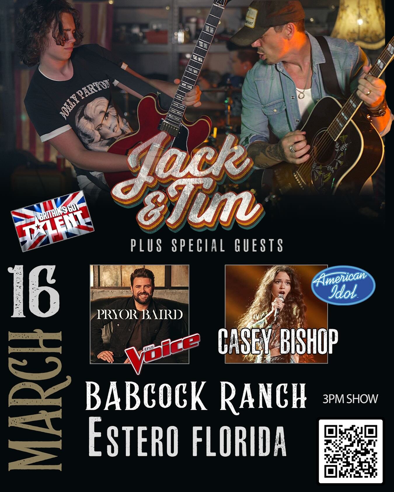 VENUE UPDATE. Due to events out of our control, the March 16th date in Estero, FL with @jackandtimofficial will now be at Babcock Ranch. Gonna be a fun one. Use code PRYORJACK&amp;TIM24. @babcockranch