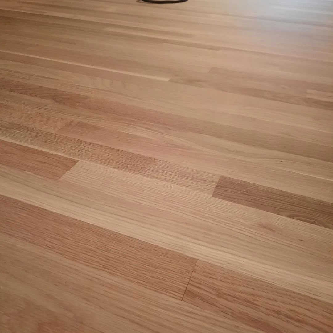 This floor is actually finished. @bonapro.us HD Traffic Raw leaves the most natural look possible. It will never amber or oxidize the way a traditional polyurethane will. This is the color now, and it will remain.