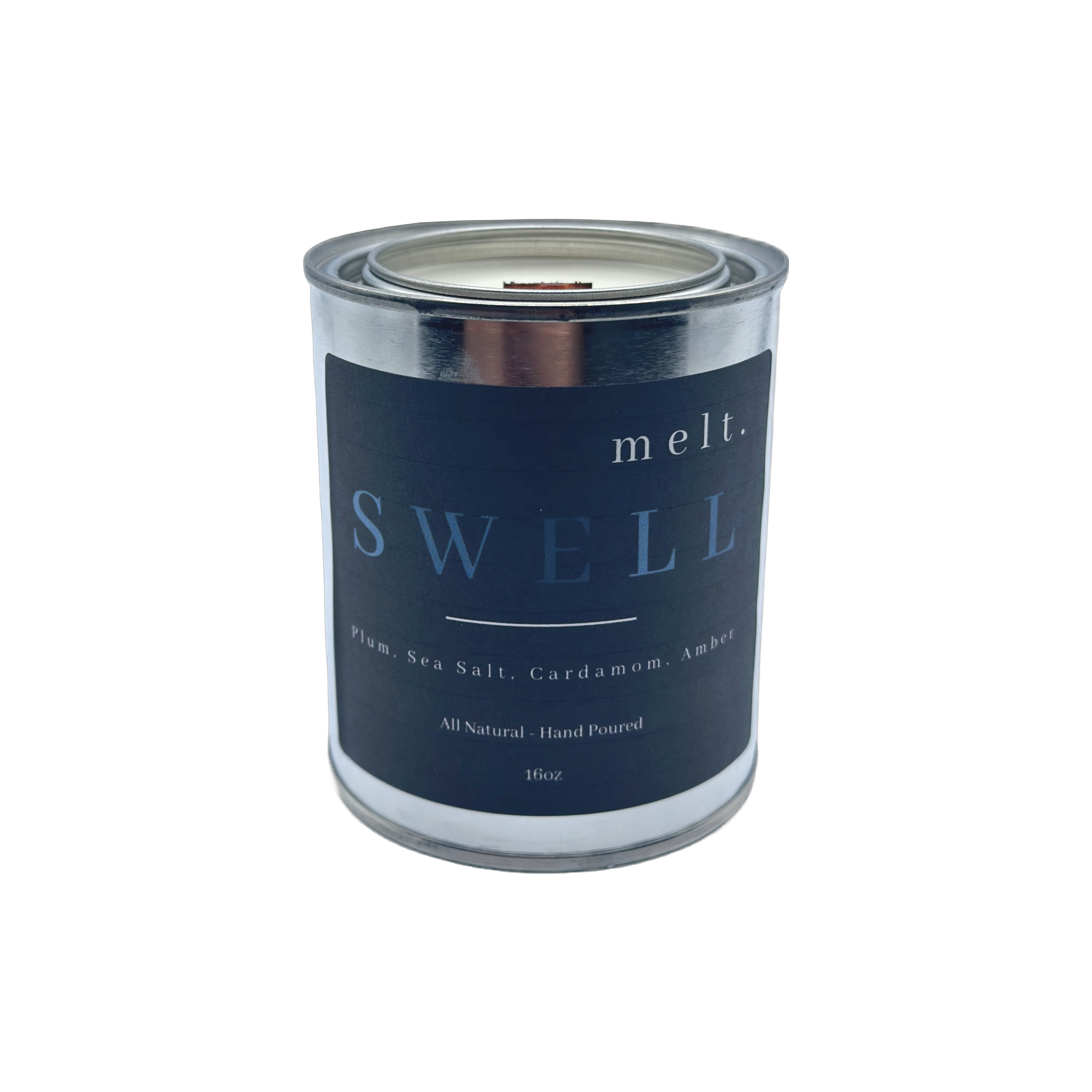 Swell candle by melt., a harmonious blend of oceanic and fruity aromas