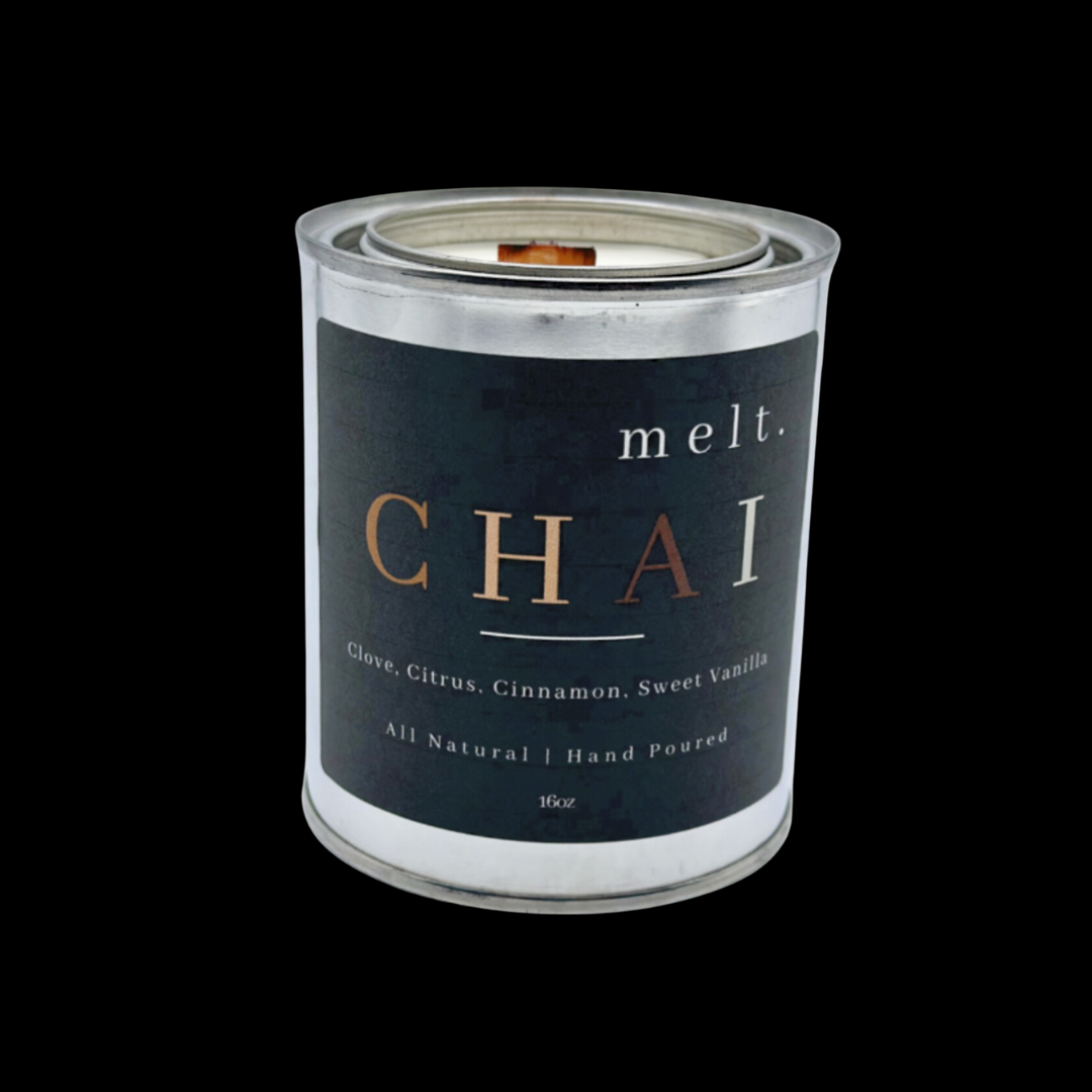 Chai candle by Melt, embodying the warm essence of spiced chai tea.