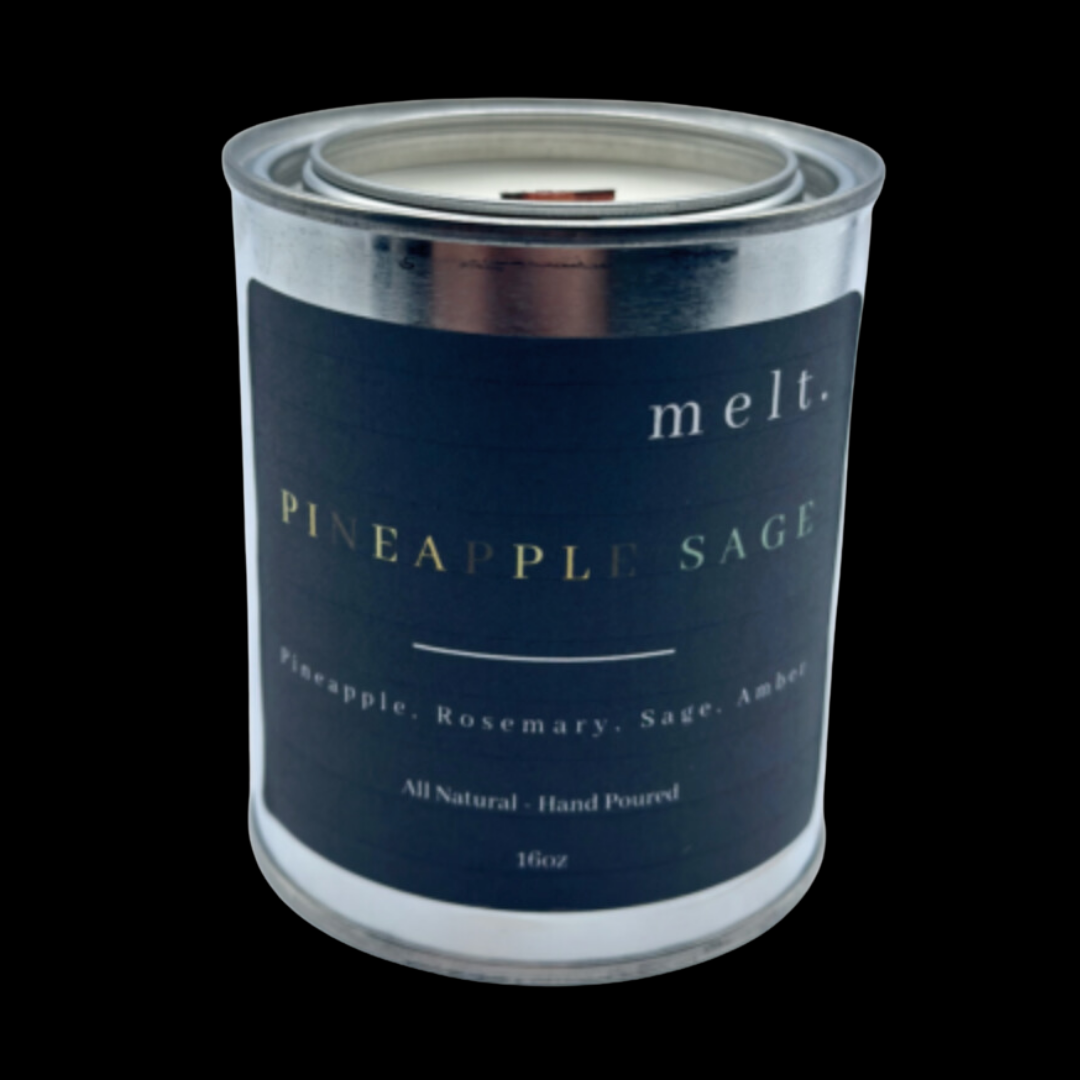 Pineapple Sage candle by Melt, embodying the refreshing and harmonious essence of tropical fruits and herbal wisdom.