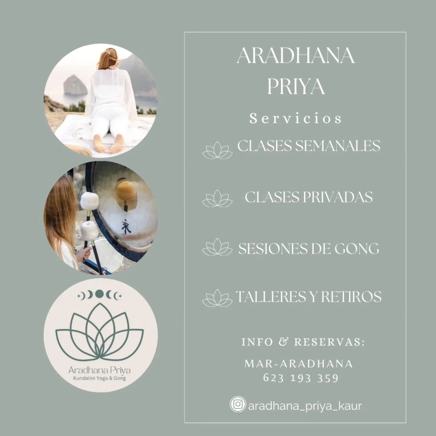 Con mucha ilusi&oacute;n y gratitud os comparto mi puesta al servicio 🌱

✨️Clases semanales: 
  Lunes 17h Alc&uacute;dia en Verdeteja
  Martes &amp; Jueves 18:30h Alar&oacute; Espai Atelier

✨️Clases Privadas: 
  Se ofrecen clases privadas tanto ind