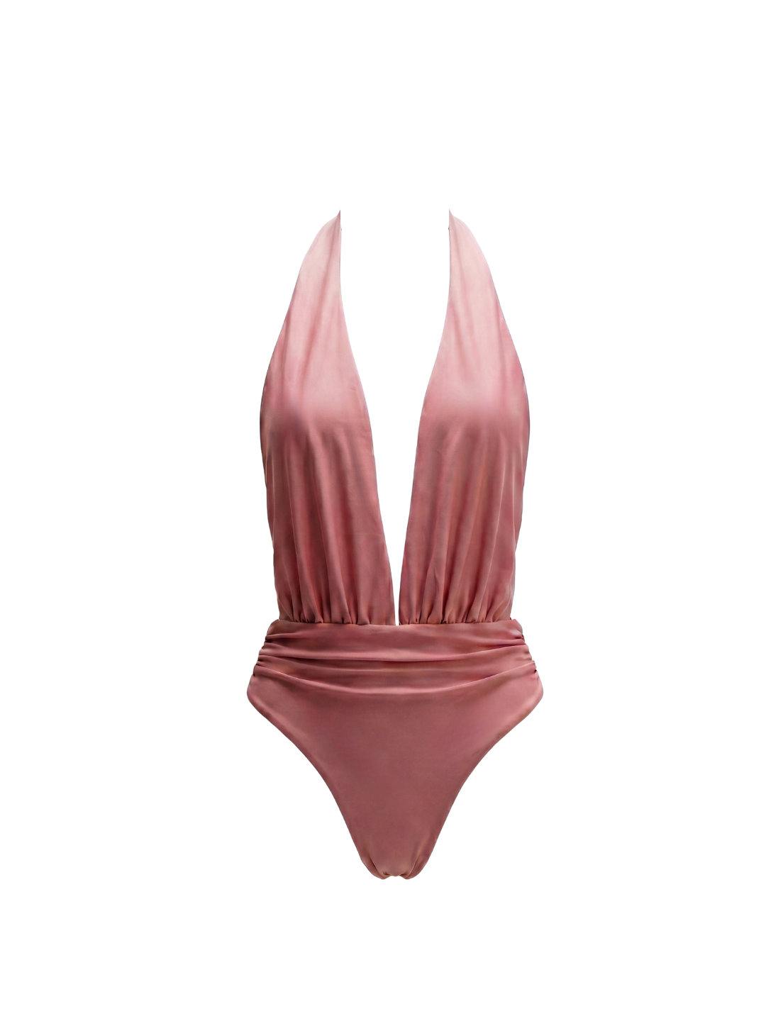 Popina halter one piece in blush