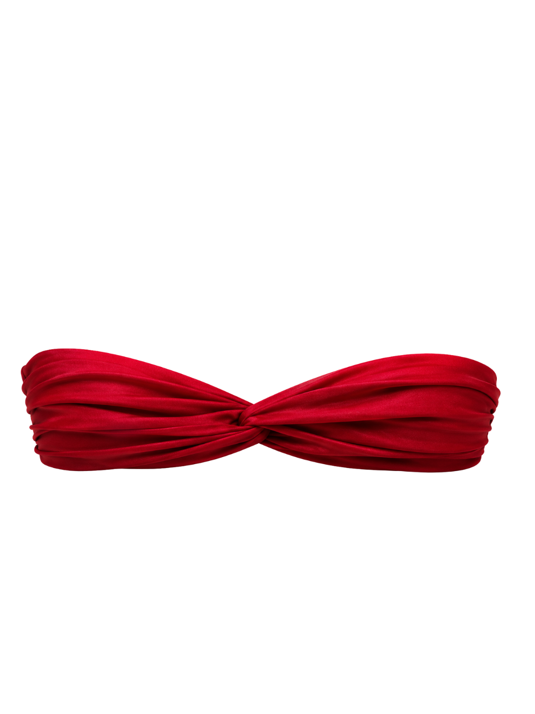 Calista Twist Bandeau Top In Red