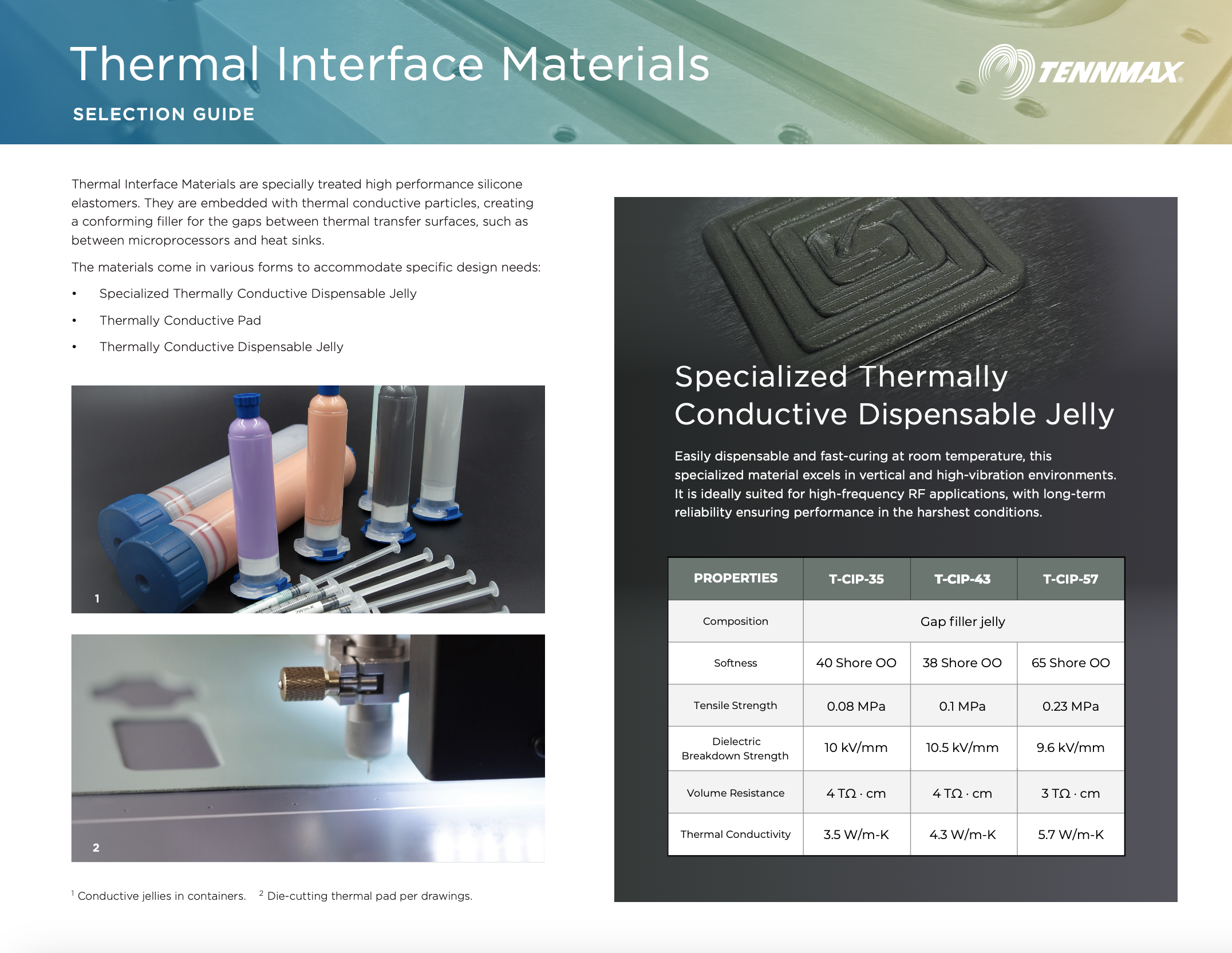 Selection Guide / Thermal Interface Materials (TIM)