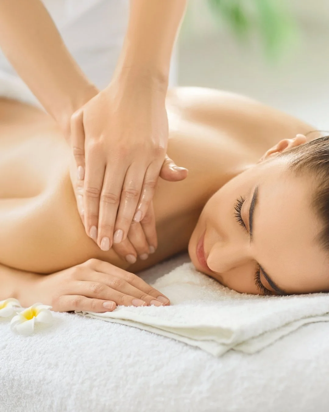 Deep tissue massage at She's Dubon, a med spa in Hood River, Oregon