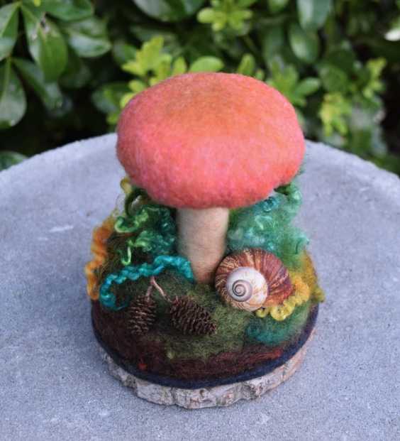 Wool Mushroom Sculpture