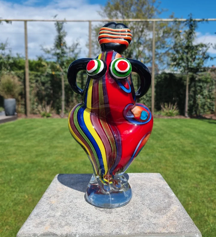 Colorful Glass Art Sculpture