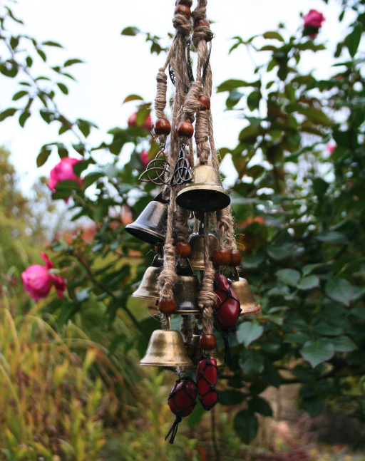 Witch Bells with Red Jasper