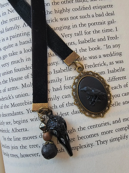 Raven Cameo Bookmark