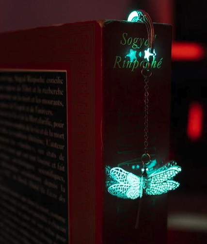 Dragonfly Bookmark Glow in the Dark
