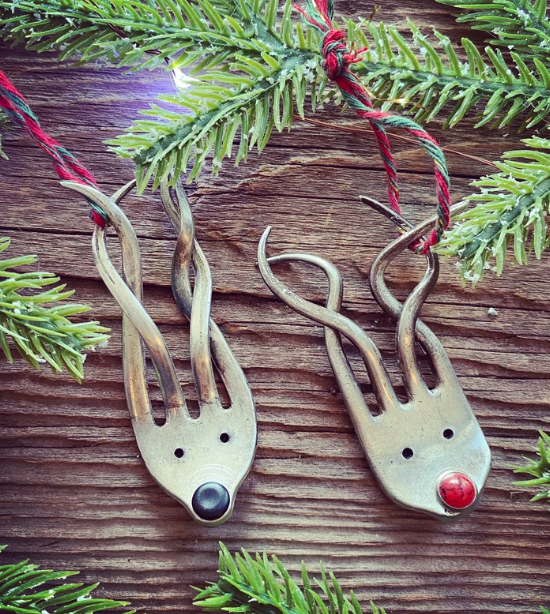 Fork Reindeer Ornament