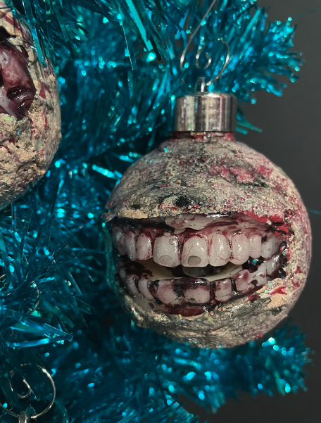 Crusty Flesh Grinning Ornament