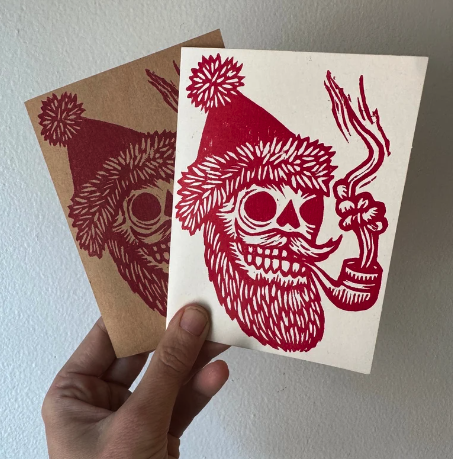 Skull Santa Cards