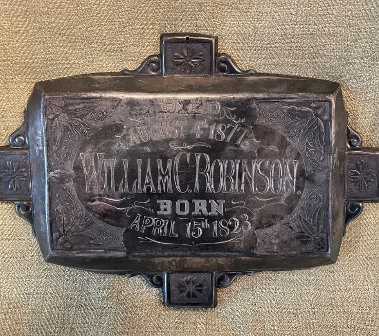 19th Century Coffin Plaque