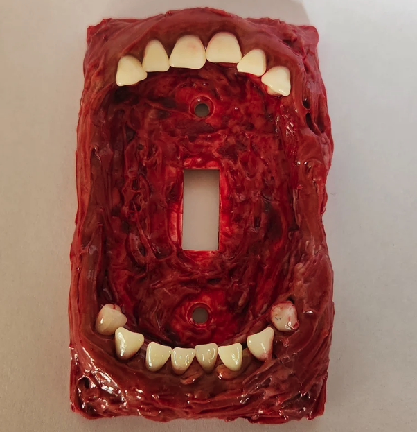 Realistic Big Mouth Light Switch Cover