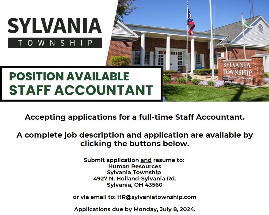 Employment Opportunities — Sylvania Township