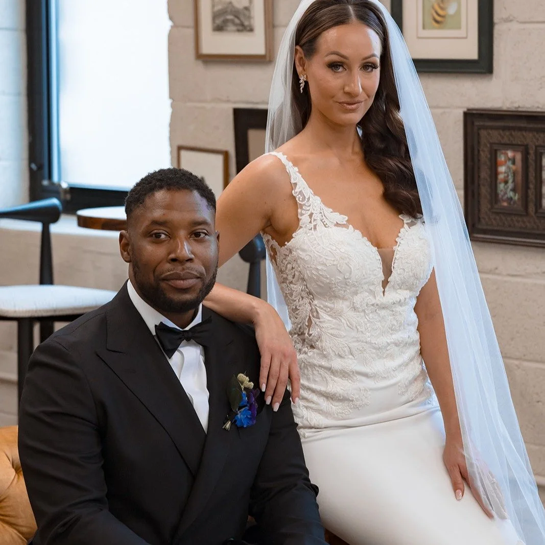 Happiest anniversary to Courtney and Johnathan! Your wedding was beautiful, &amp; the love you two share is even more beautiful! Cheers to you both! Thank you for trusting us with your special day!

@morina.photography
@cher_thestyledstem
@thebraidmi