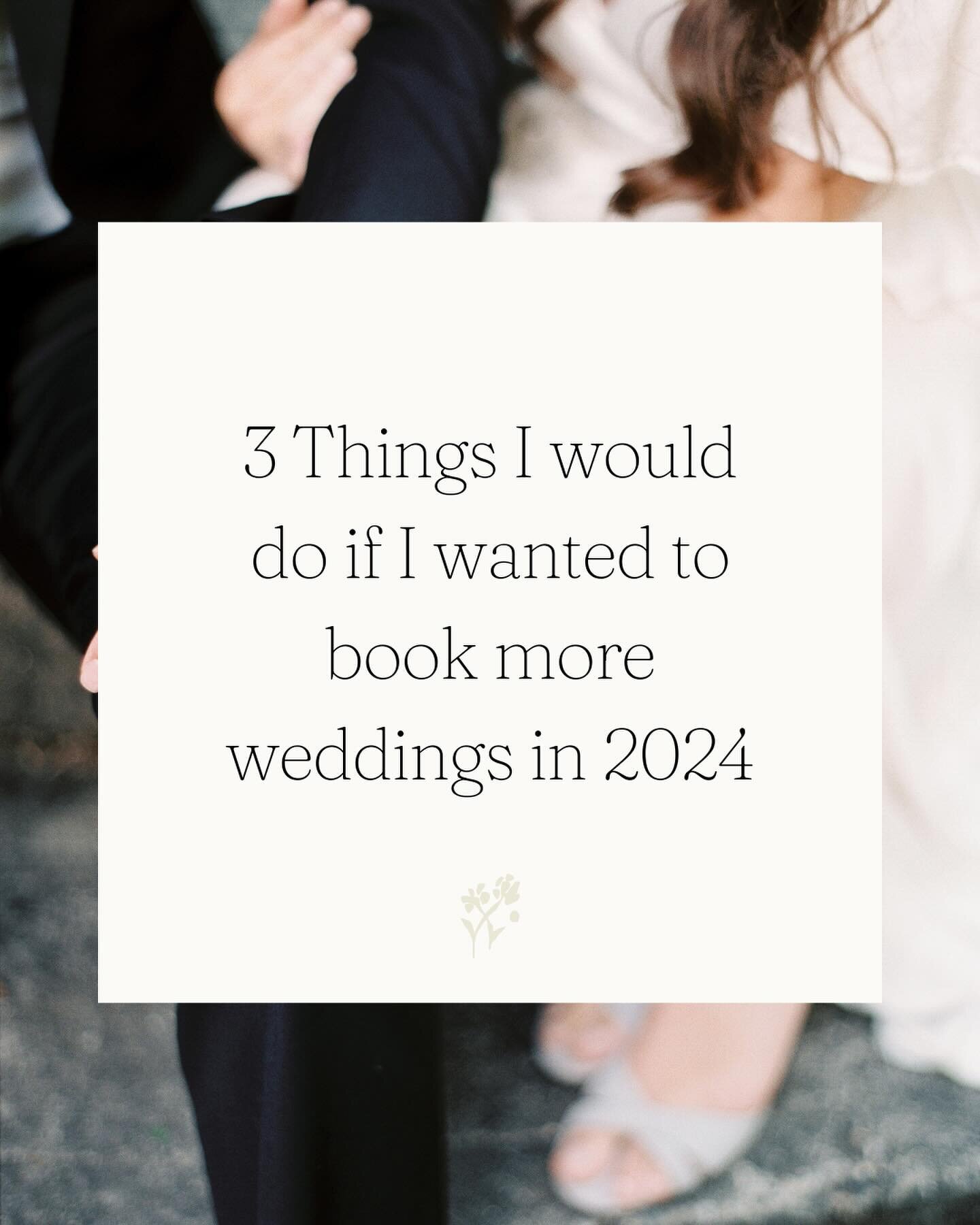 Engagements are down. Bookings are down.⁠
⁠
Simple math: No one was having meet cutes a few years ago, so there&rsquo;s fewer couples tying the knot right now. ⁠
⁠
The wedding boom has been followed by the engagement gap, and I&rsquo;m sorry to say, 