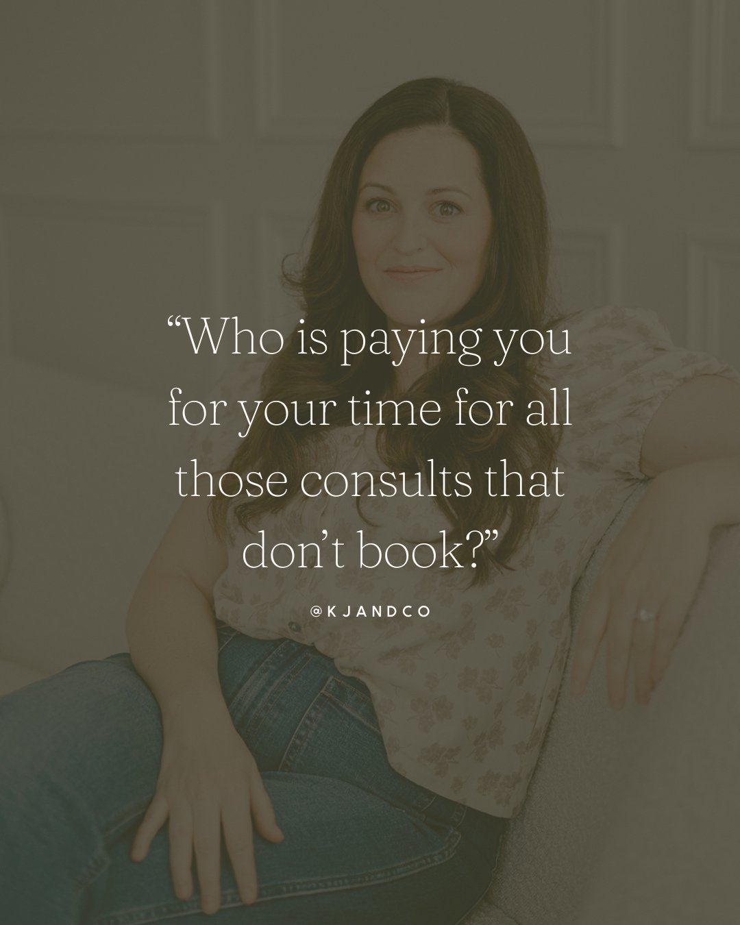 I hate to burst your bubble, but most of us are not 5-star salespeople and can't convert EVERYONE.⁠
⁠
No matter how much value you provide... Their budget won't usually expand exponentially during a quick chat, because you're just that amazing. ⁠
⁠
C