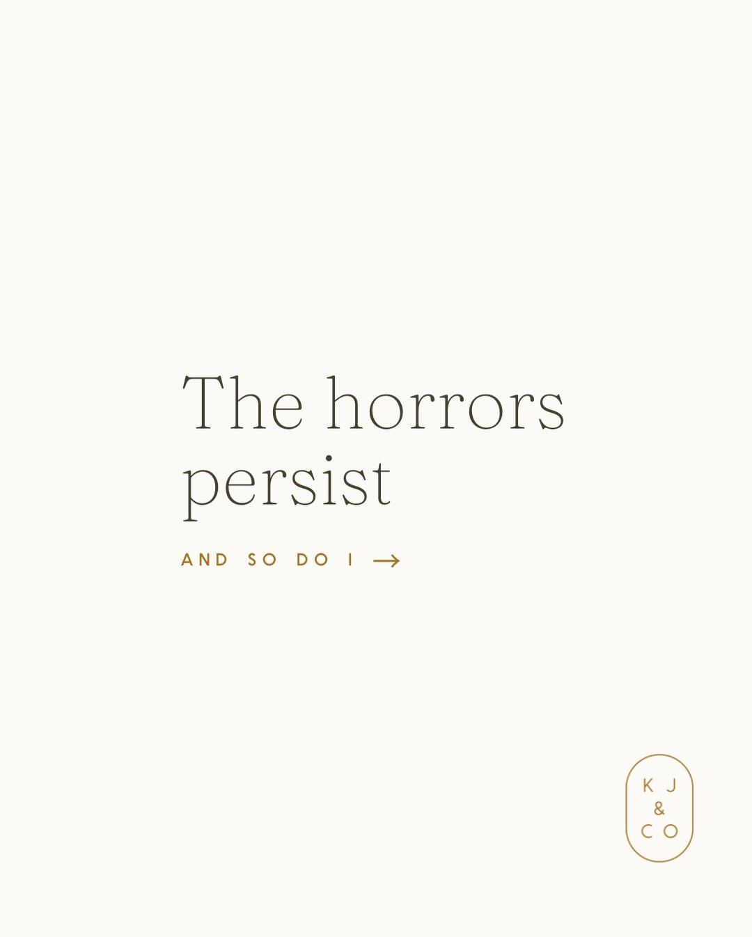 You can care deeply about what&rsquo;s happening in the world and still show up for your family, your work, and your life. 

If your heart feels heavy (like mine), this is your reminder:

You don&rsquo;t have to solve everything. 
You just have to ke