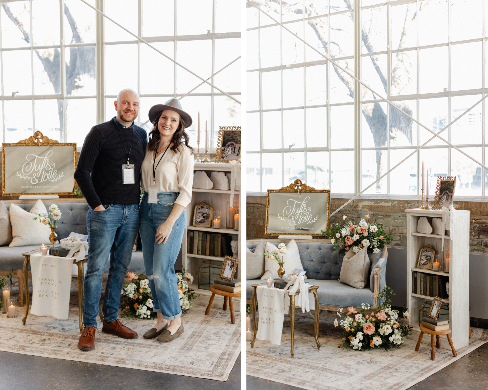 wedding expo booth design for wedding planner and specialty rentals