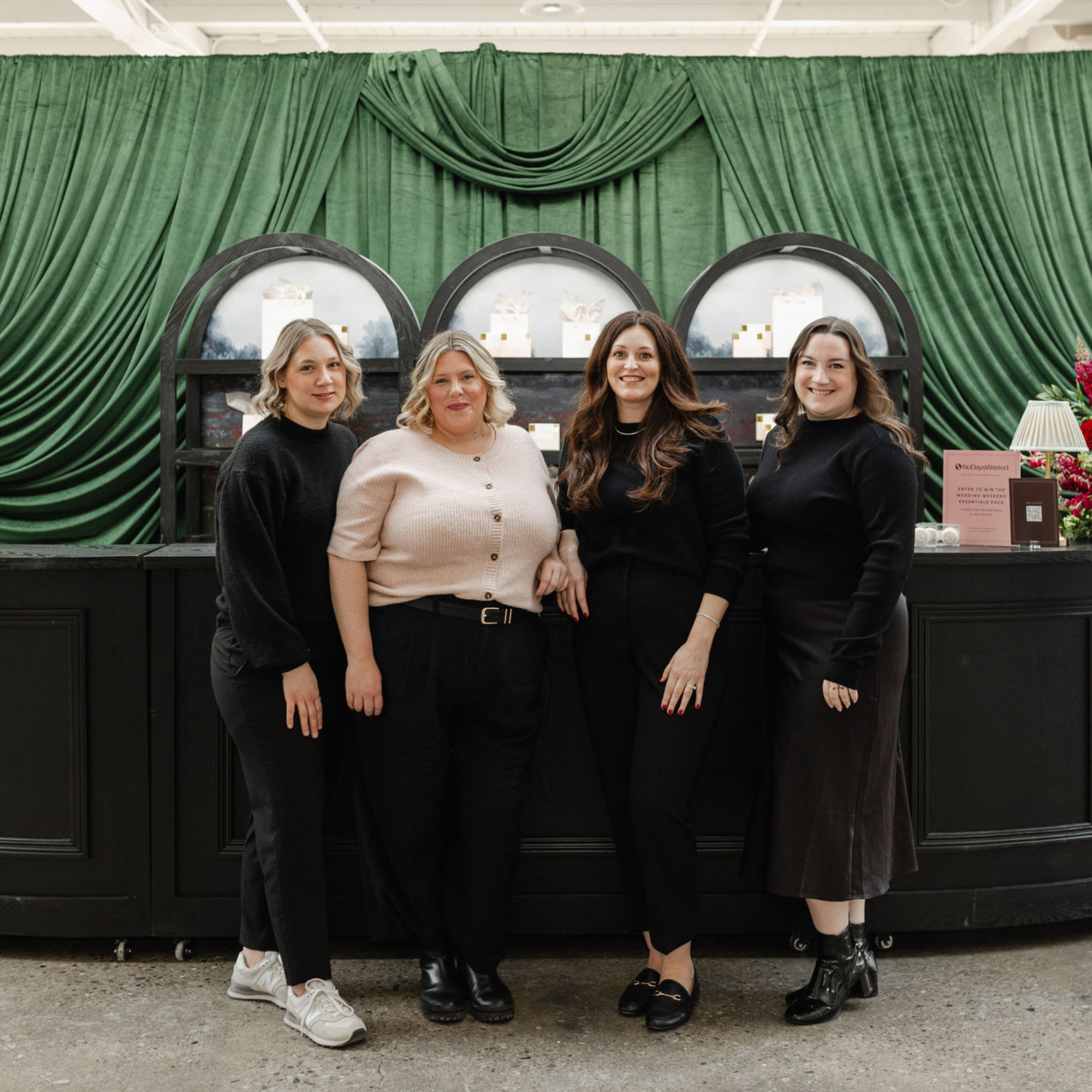 wedding show producer Krista Olynyk at 2026 Wed Well Showcase by the check in bar