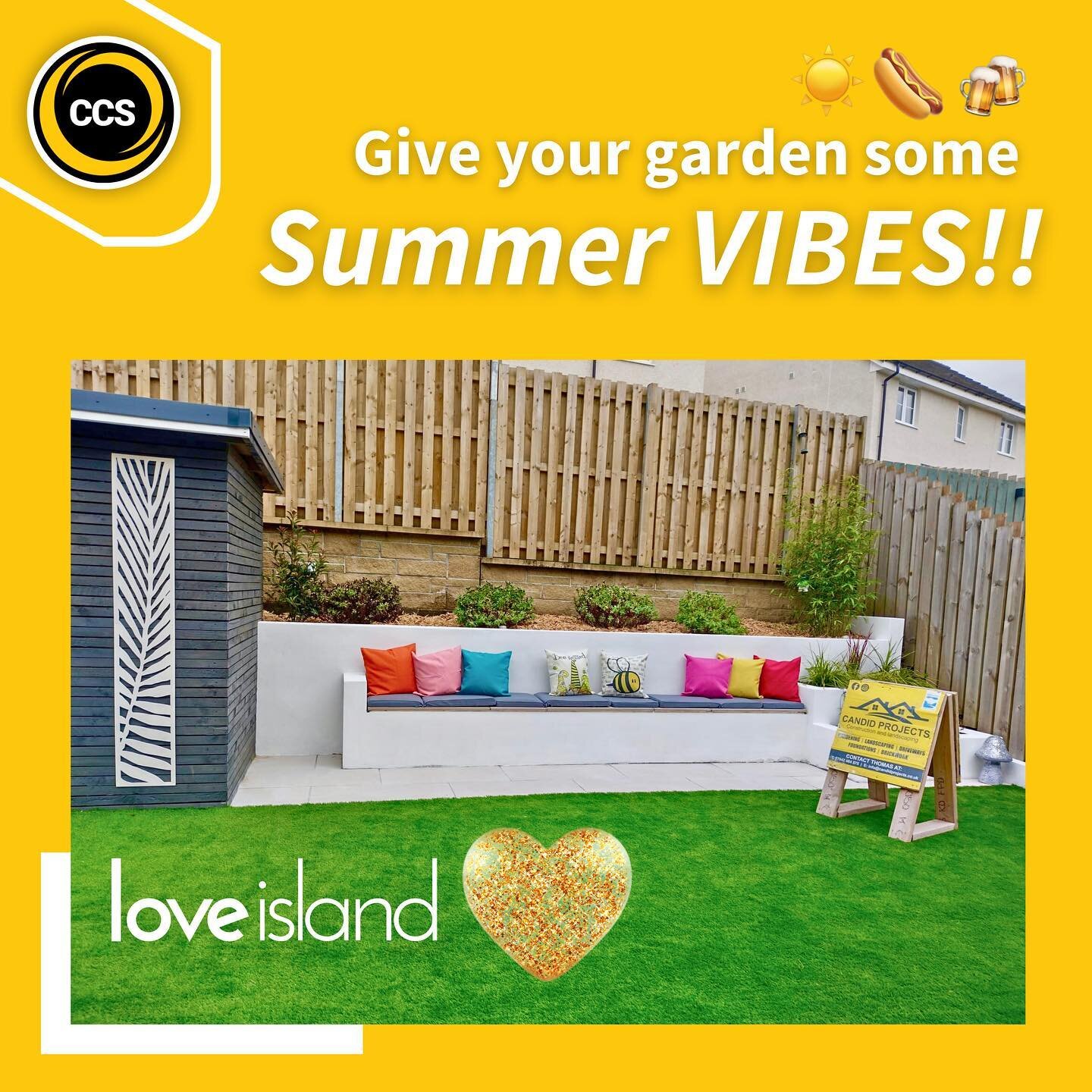Give your garden some Love Island vibes this summer! 😎☀️🍻🥂🌭

candidconstructionscotland.com | 07523398891 📞