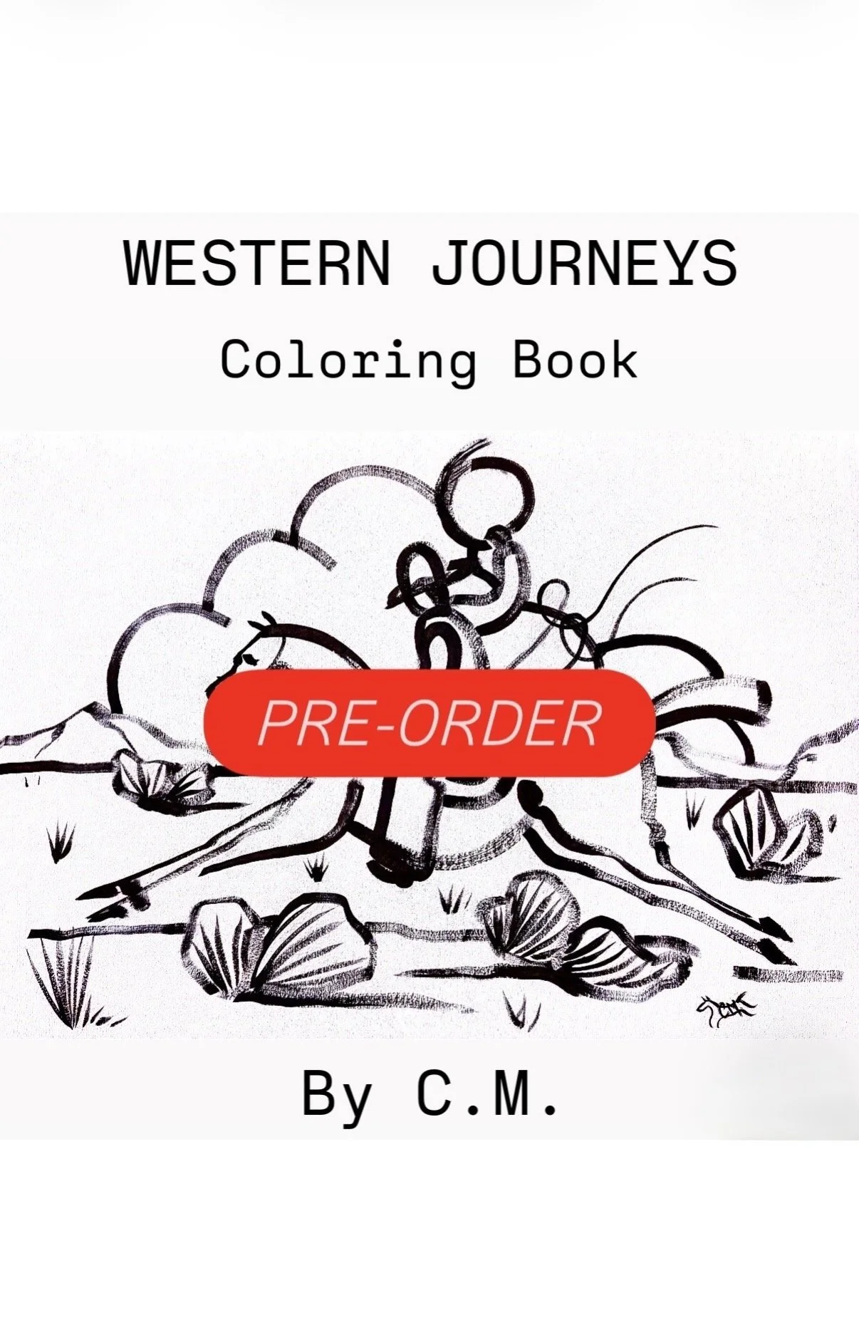 WESTERN JOURNEYS Coloring Book by C.M.