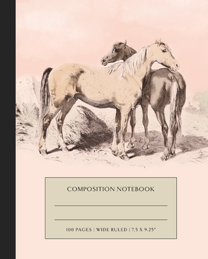 Composition Notebook Pink Horses Tierney On HIgh Ground.png