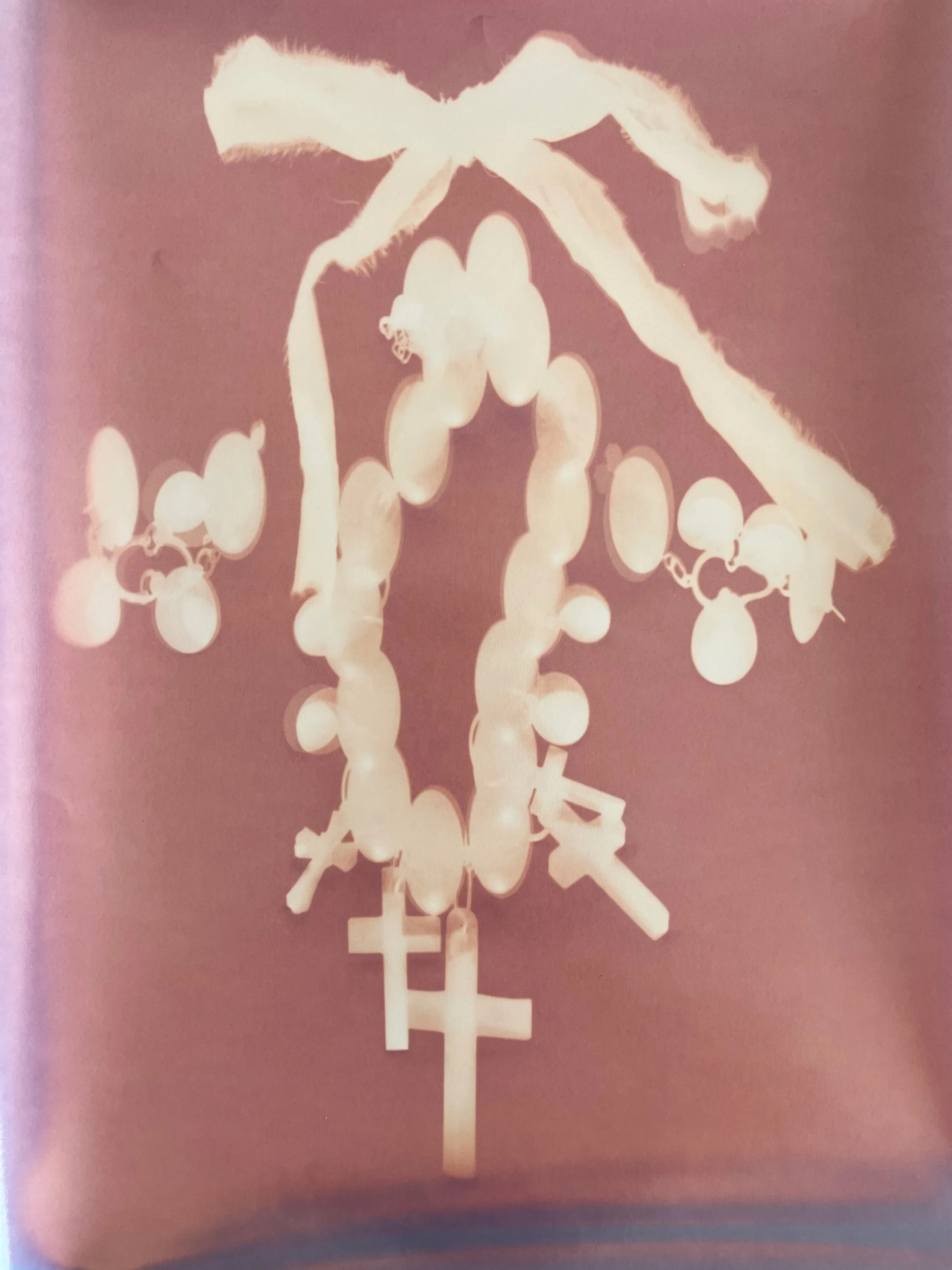 Jacquelyn Tierney Cross Necklace and Fabric Bow Lumen II 2025.jpg