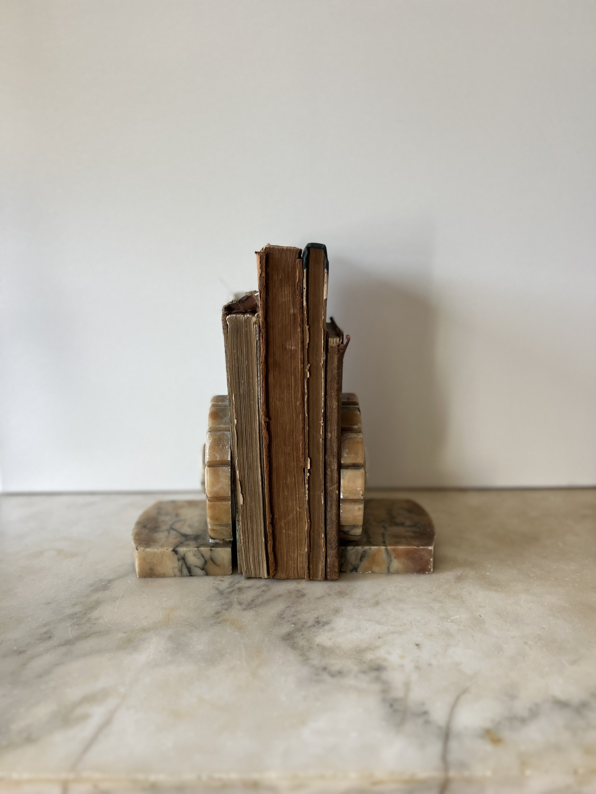 Vintage Hand Carved Italian Alabaster Horse Head Bookends — Tributary ...