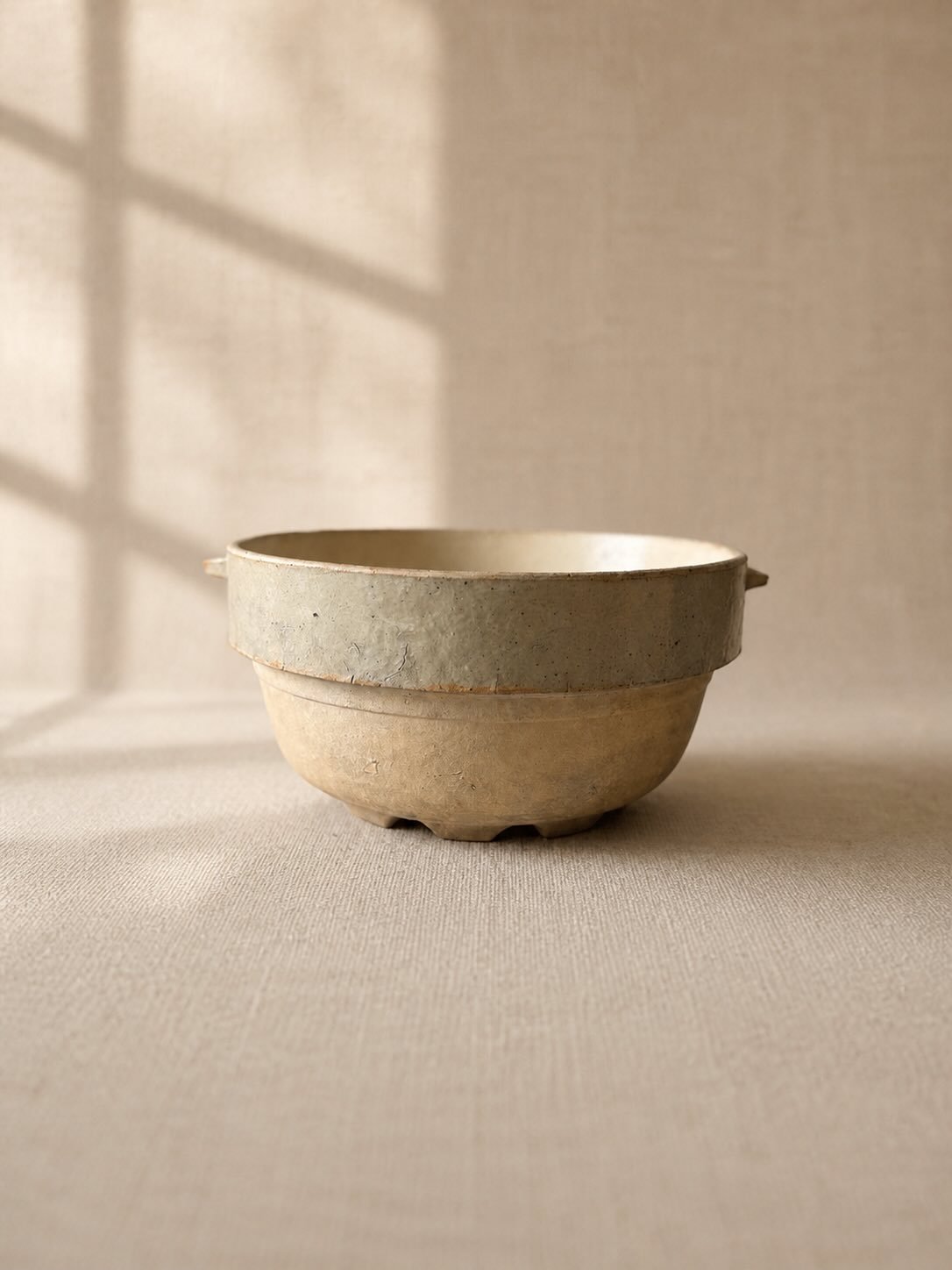 Some pieces don&rsquo;t need much styling to make a statement.

This beautifully worn stoneware bowl has the kind of quiet character that only age can create &mdash; soft patina, earthy texture, and a sculptural silhouette that feels perfectly at hom