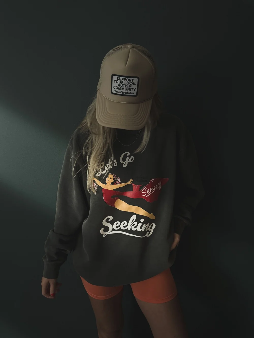 The Diana' Let's Go Sensory Seeking Sweatshirt — PEACE LOVE AUTISM