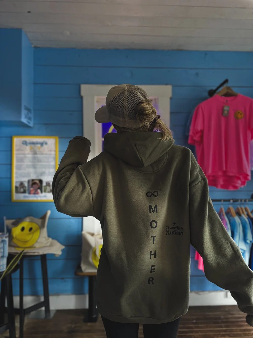 Mother Olive Hoodie — PEACE LOVE AUTISM