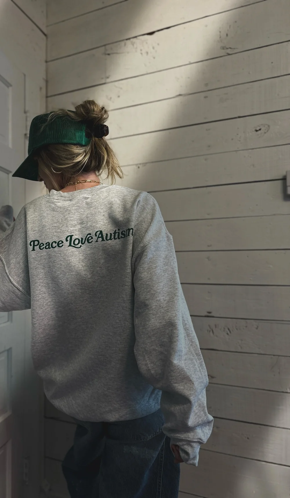Alumni Ash Support Your Local Autism Community Sweatshirt — PEACE